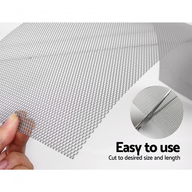 60 Gutter Guards Aluminium Leaf Mesh 100x20cm Brush Deluxe Garden 60M Image 6