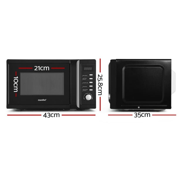 Comfee 20L Microwave Oven 700W Countertop Kitchen Cooker Black Image 2