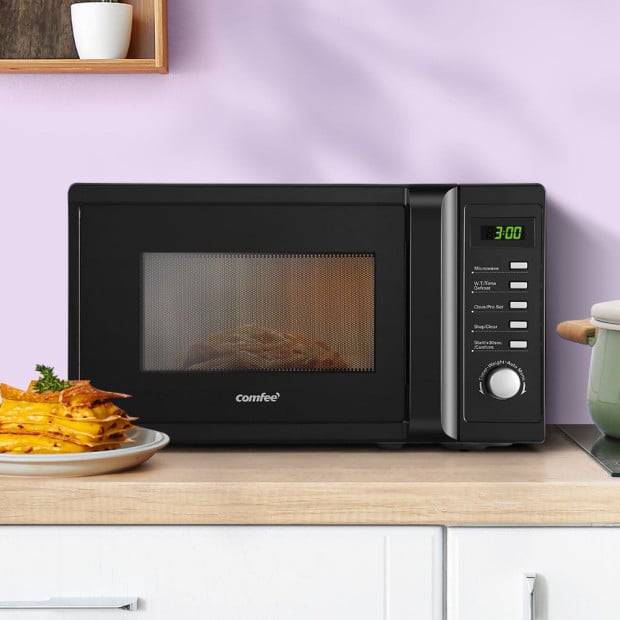 Comfee 20L Microwave Oven 700W Countertop Kitchen Cooker Black Image 8