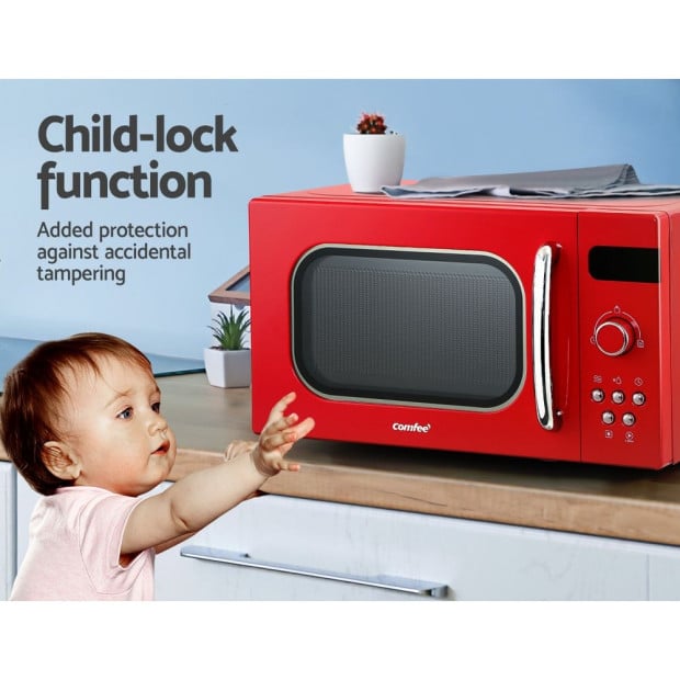 20L Microwave Oven 800W Countertop Benchtop Kitchen 8 Cooking Settings Image 7