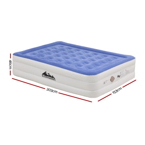 Air Mattress Queen Inflatable Bed 46cm Air Bed Cube Image 2