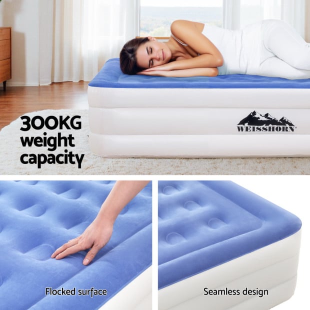 Air Mattress Queen Inflatable Bed 46cm Air Bed Cube Image 5