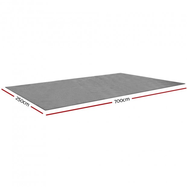 7 X 2.5M Annex Floor Mat - Grey Image 2