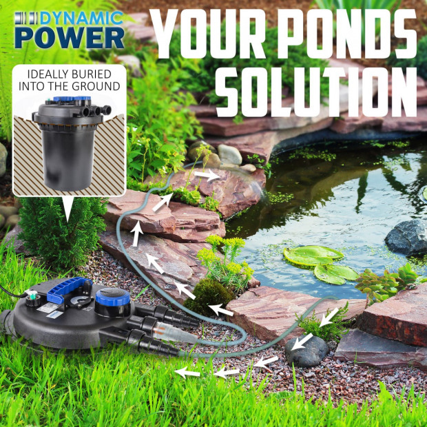 Aquarium Pond UV Filter 10000L/H + Pump 16000L/H Image 2