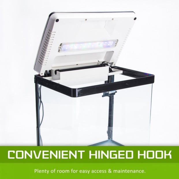 Aquarium Curved Glass RGB LED Fish Tank 30L Image 3