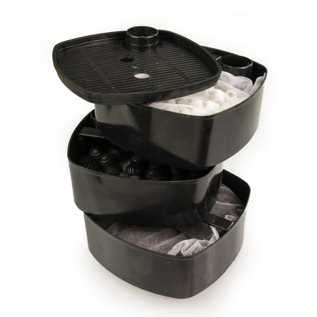Aquarium Canister Filter 1400L/H with UV Light + Media Kit Image 7