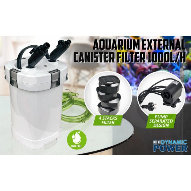 Aquarium External Canister Filter 1000L/H Image 2