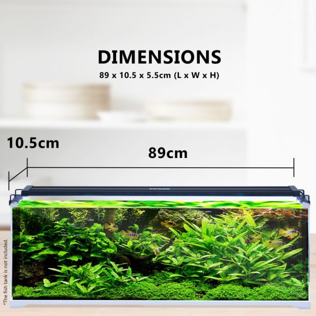 2X Aquarium Blue White LED - 27W 95-115cm Image 7