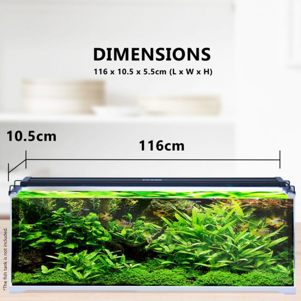 2X Aquarium Blue White LED - 33W 120-140cm Image 7