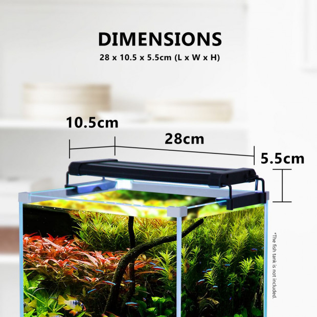 2X Aquarium Blue White LED - 6W 30-50cm Image 7