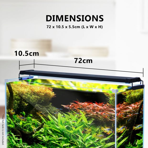 2X Aquarium Blue White LED - 18W 75-95cm Image 7