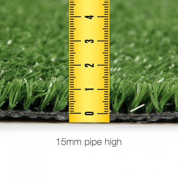 Artificial Grass 10 SQM Polypropylene Lawn Flooring 15mm Olive Image 2