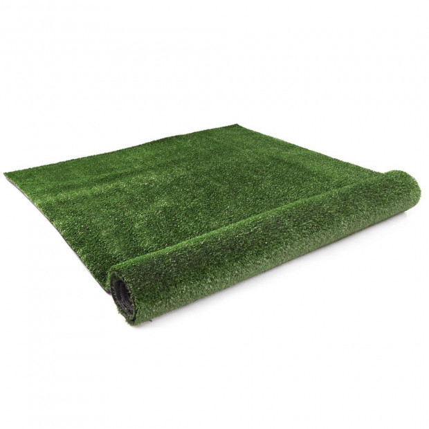 Artificial Grass 10 SQM Polypropylene Lawn Flooring 15mm Olive Image 3