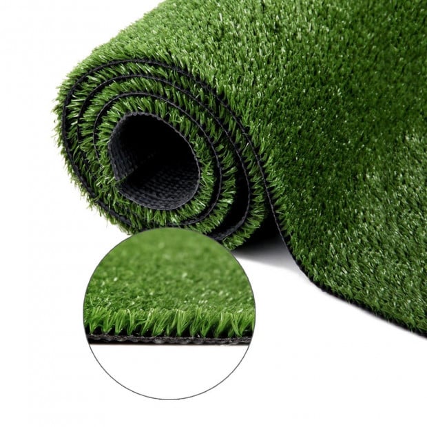 Artificial Grass 10 SQM Polypropylene Lawn Flooring 15mm Olive Image 6