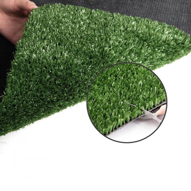 Artificial Grass 10 SQM Polypropylene Lawn Flooring 15mm Olive Image 7