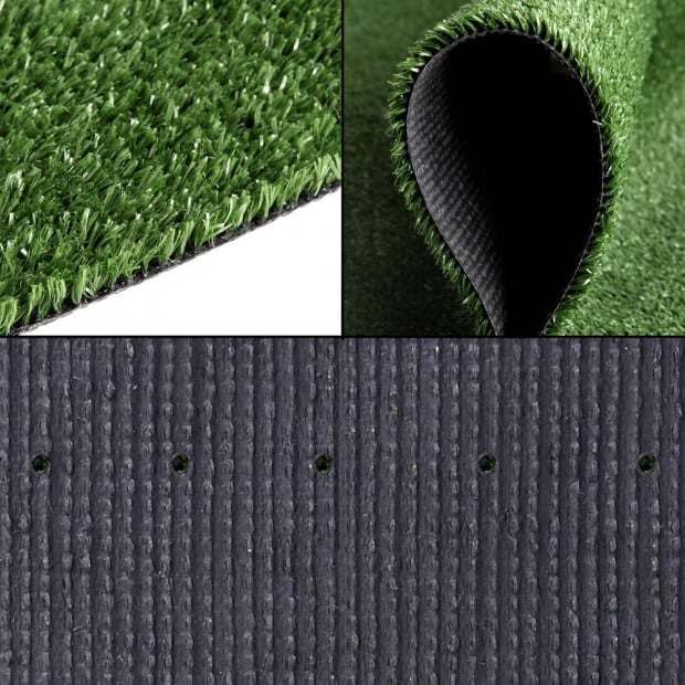 Artificial Grass 10 SQM Polypropylene Lawn Flooring 15mm Olive Image 8