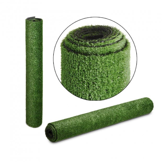 Artificial Grass 20 SQM Polypropylene Lawn Flooring 15mm Olive Image 4