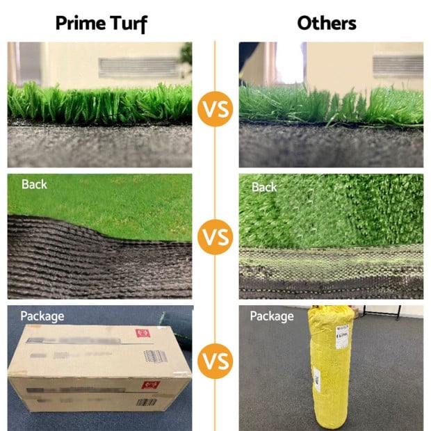 Artificial Grass Synthetic Fake Lawn 2mx5m Turf Plastic Plant 30mm Image 5