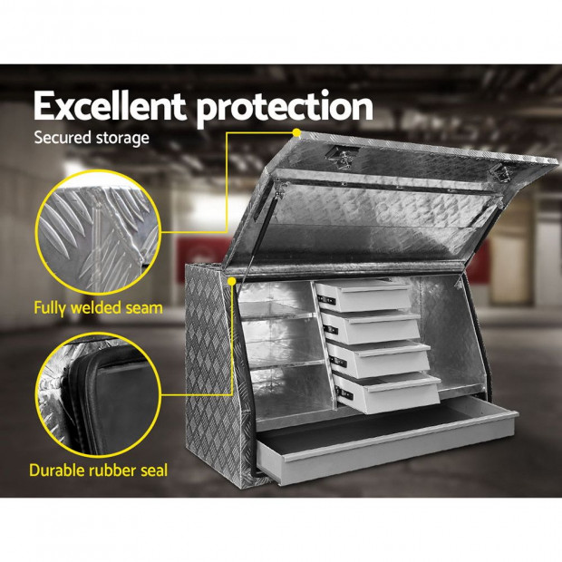 Aluminium Toolbox Generator Tool Box Drawer Truck Canopy Trailer Locks Image 5