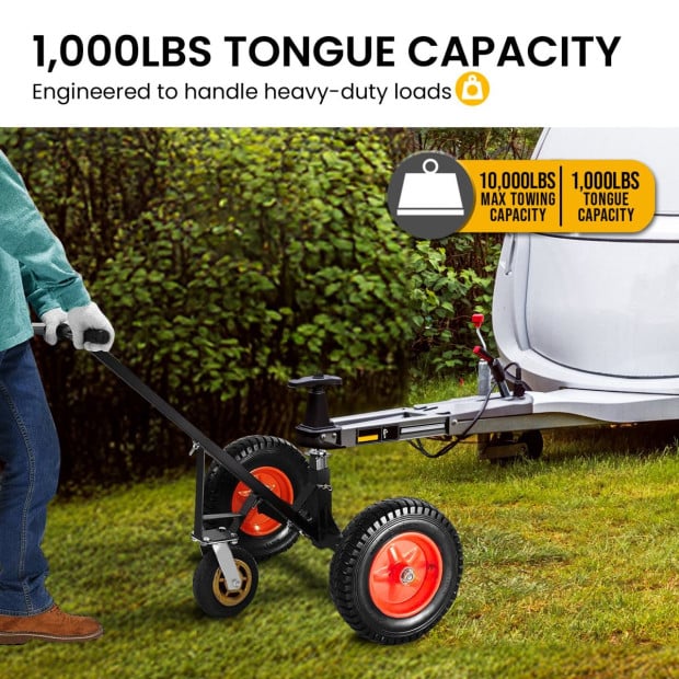 Kartrite 3-Wheel Adjustable Trailer Dolly Heavy-Duty Caravan Mover Image 5