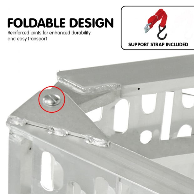 Single Heavy Duty Aluminium trailer ramp Image 3