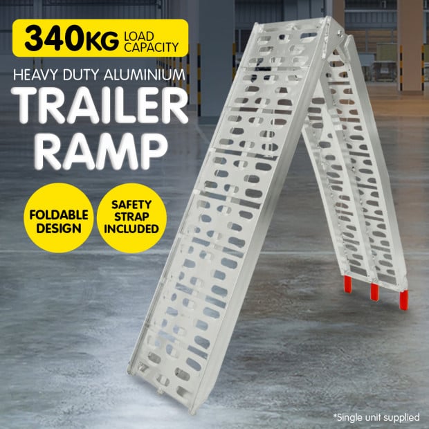 Single Heavy Duty Aluminium trailer ramp Image 3