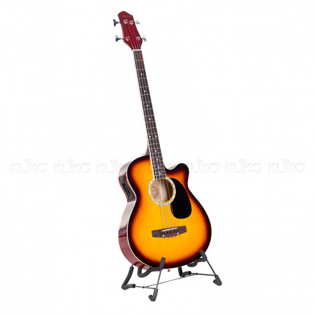 Karrera 43in Acoustic Bass Guitar - Sunburst