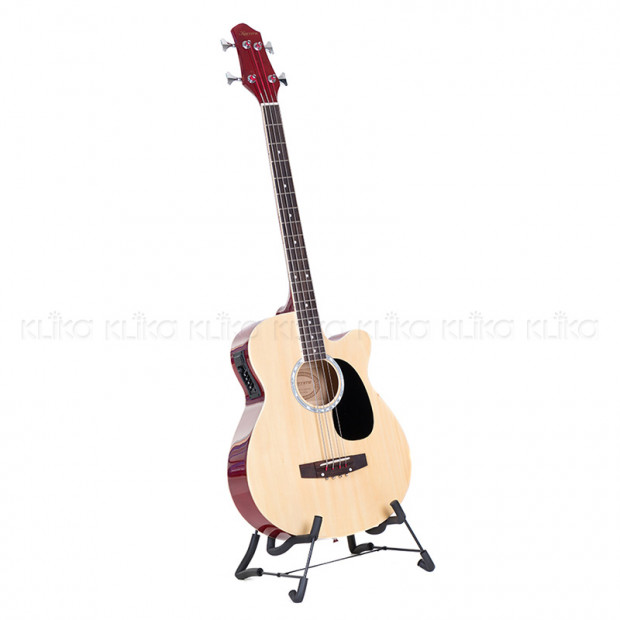 Karrera 43in Acoustic Bass Guitar Natural
