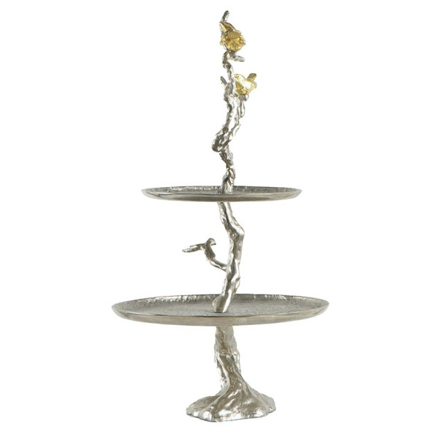 Aluminium Bird And Tree Cake Stand 33x25x60cm Image 6