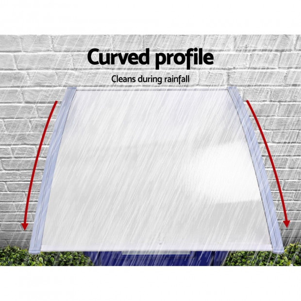 Window Door Awning Door Canopy Outdoor Patio Sun Shield 1.5mx3m DIY Image 5