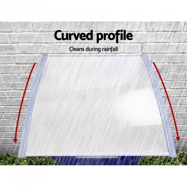 Window Door Awning Canopy Outdoor Patio Sun Shield 1.5mx4m Clear Image 5