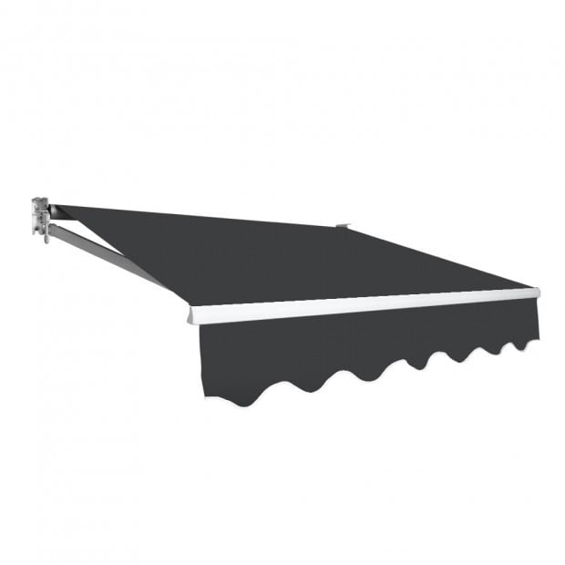 Retractable Outdoor Arm Awning 2 x 1.5M - Grey