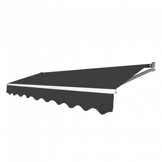 Retractable Outdoor Arm Awning 3 x 2.5M - Grey