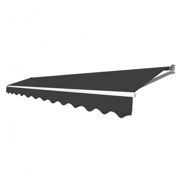 Retractable Outdoor Arm Awning 4 x 2.5M - Grey
