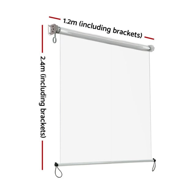 Blind Roll Down Awning Canopy Shade Retractable Window 1.2x2.4m Image 2