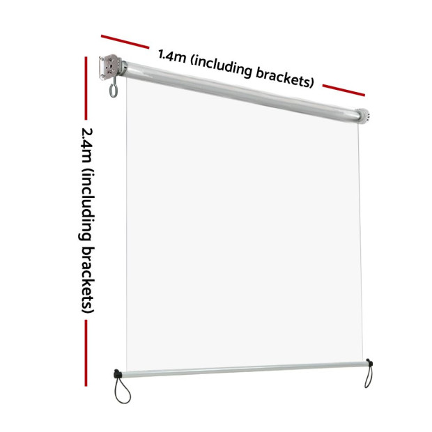 Blind Roll Outdoor Awning Canopy Shade Retractable Window 1.4x2.4m
