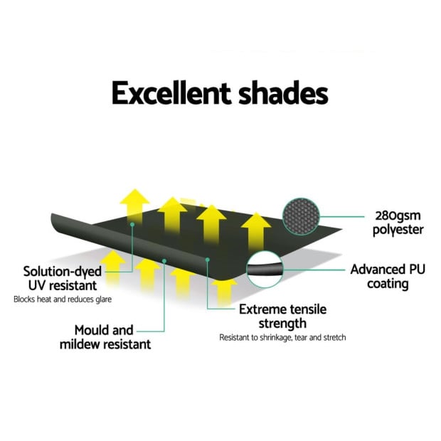 Window Fixed Pivot Arm Awning Blinds Retractable Canopy1.5x2.1m Image 6