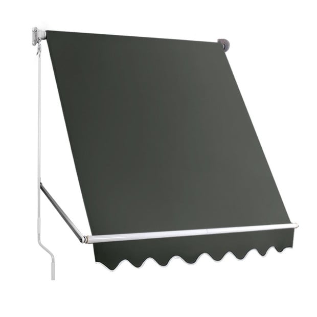 Window Fixed Pivot Arm Awning Blinds Retractable Canopy1.8x2.1m