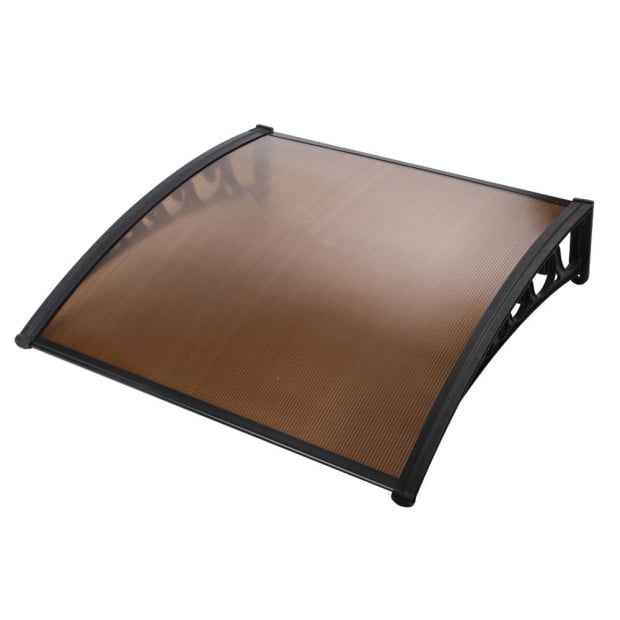 Window Door Awning Outdoor Canopy Patio Awning 1m x 1.2m DIY Brown