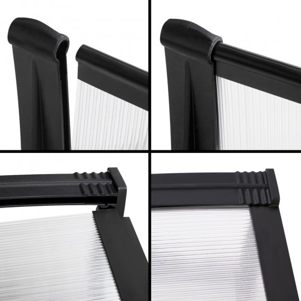 1m x 1.5m Window Door Awning Canopy Rain Cover Sun Shield Image 6