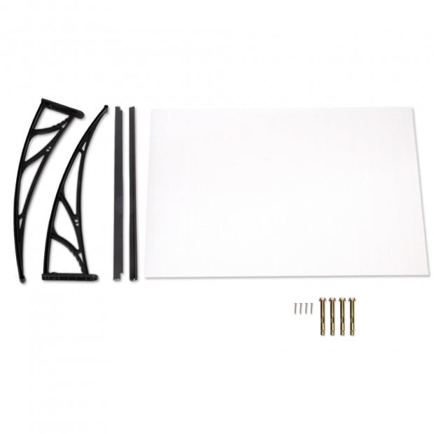 1m x 1.5m Window Door Awning Canopy Rain Cover Sun Shield Image 7