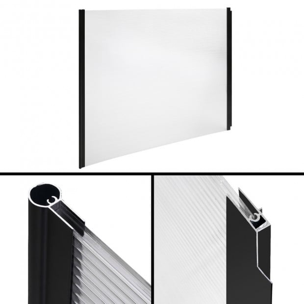 DIY Window Door Awning Cover Transparent 100 x 200cm 1 x 1x2m Image 6