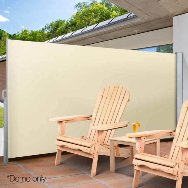 Instahut Retractable Side Awning Shade 2 x 3m - Beige Image 7