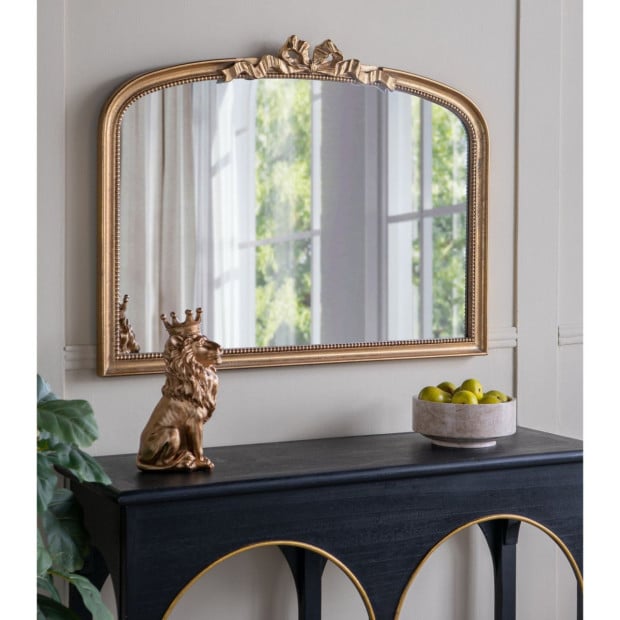 Vienna Gold Bow Wall Mirror Decor 102x76x4cm Image 2
