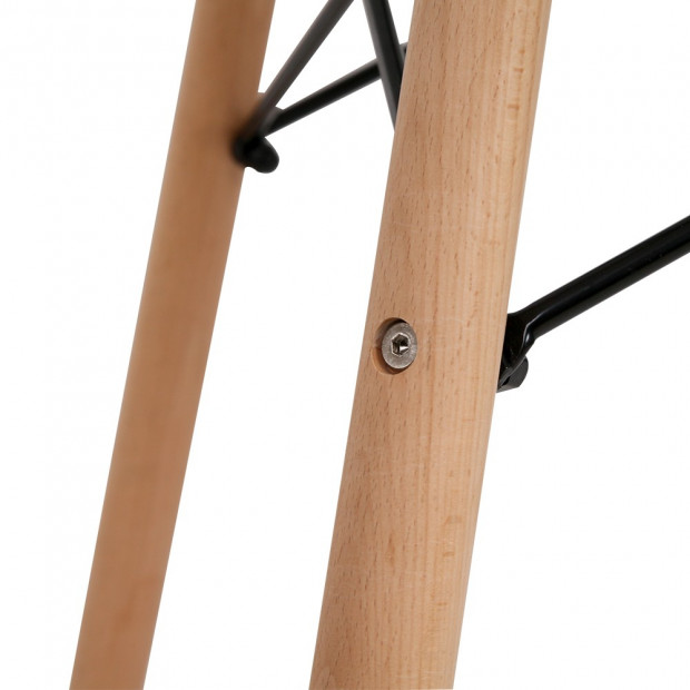 4 Seater Round Beech Timber Dining Table White