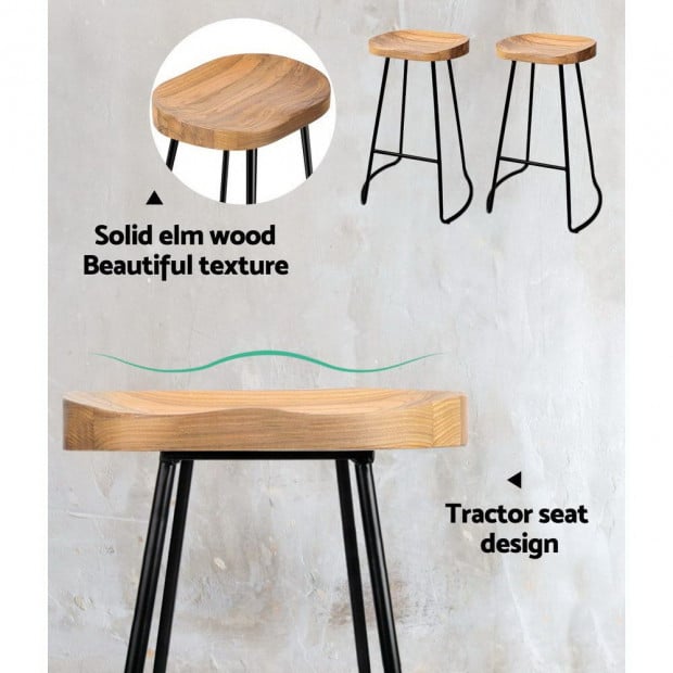 4 Vintage Tractor Bar Stools Retro Bar Stool Industrial Chairs 75cm Image 5