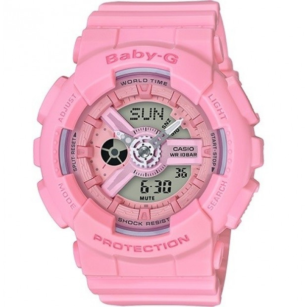 Casio Baby-G Analogue/Digital Female Pink Watch BA110-4A1 BA-110-4A1DR Image 1