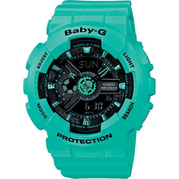 Casio Baby-G Analogue/Digital Metallic Female Blue/Green Watch...