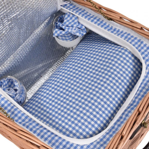 Deluxe 2 Person Picnic Basket Set With Accessories Image 4