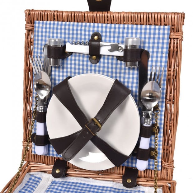 Deluxe 2 Person Picnic Basket Set With Accessories Image 2